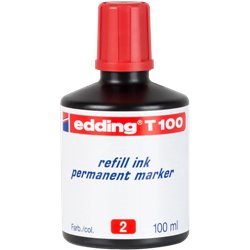 Edding T-100 cartucho de tinta 1 pieza(s) Original Rojo