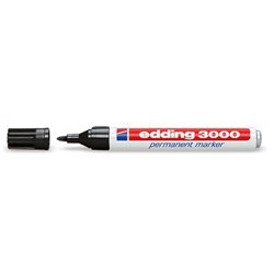 BLISTER 1 MARCADOR PERMANENTE 3000 NEGRO EDDING E-3000/1-01