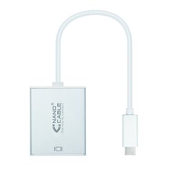 Nanocable Conversor USB-C a VGA. USB-C/M-VGA/H, Aluminio 10 cm