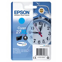 Epson Alarm clock Singlepack Cyan 27XL DURABrite Ultra Ink