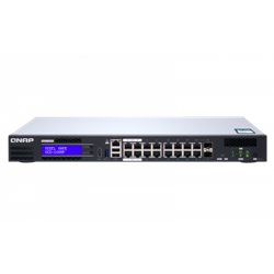 QNAP QGD-1600P Gestionado Gigabit Ethernet (10/100/1000) Energía sobre Ethernet (PoE) Negro, Gris