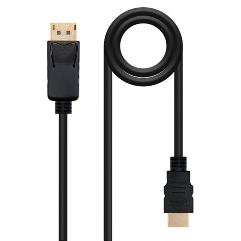 Nanocable Cable conversor DISPLAYPORT a HDMI, DP/M - HDMI/M, Negro, 3.0 M