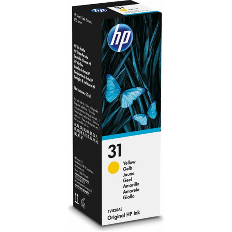 HP 31 70-ml Yellow Original Ink Bottle