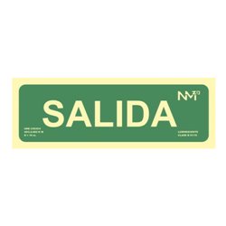 PACK DE 2 SEÑALES "SALIDA" 300X105 PVC VERDE ARCHIVO 2000 6170-06H VE