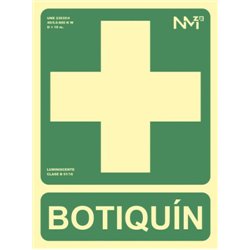 SEÑAL "BOTIQUÍN" 224X300 PVC VERDE ARCHIVO 2000 6170-05H VE