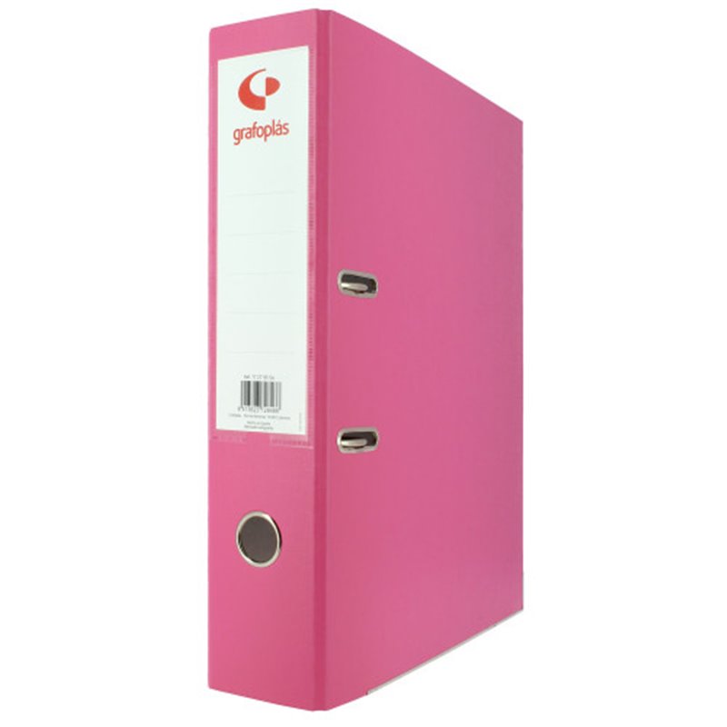 ARCHIVADOR PALANCA 65 COLOR ROSA FOLIO LOMO ANCHO 290X350X75 GRAFOPLAS 17279554