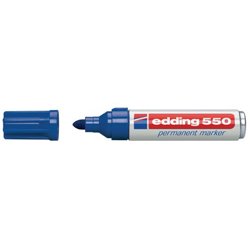 MARCADOR PERMANENTE PUNTA REDONDA 3-4MM 550 AZUL EDDING 550-03