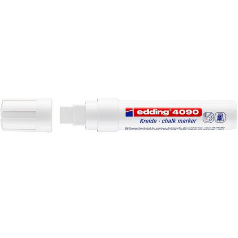 MARCADOR TIZA LIQUIDA GRUESO 4090 BLANCO EDDING 4090-049