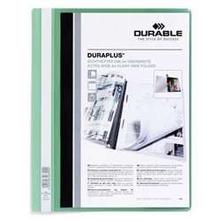 DOSSIER FASTENER DURAPLUS A4 PVC VERDE DURABLE 2579-05