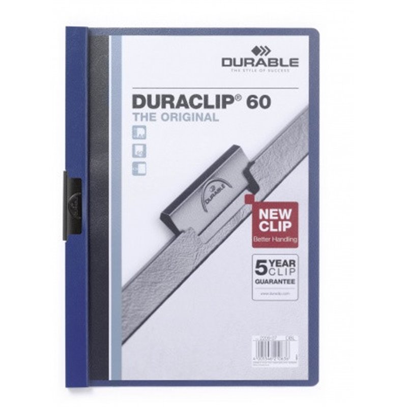 DOSSIER CON CLIP 60 H A4 AZUL OSCURO DURABLE 2209-07