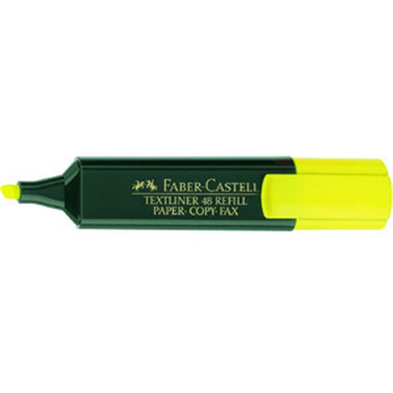 MARCADOR FLUOR TEXTLINER AMARILLO FABER CASTELL 154807