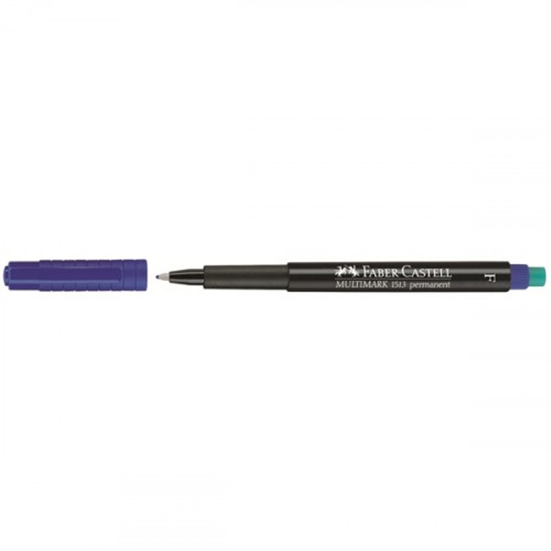 MARCADOR PERMANENTE MULTIMARK PUNTA FINA AZUL FABER CASTELL 151351