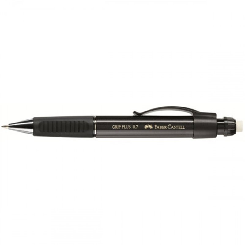 PORTAMINAS GRIP PLUS 0.7MM NEGRO FABER CASTELL 130733