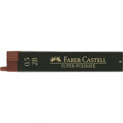 ESTUCHE 12 MINAS 0.5MM SUPER POLIMERAS 2B FABER CASTELL 120502