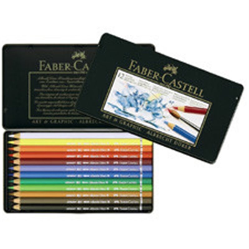 ESTUCHE 12 LÁPICES ESCOLARES ACUARELABLES HT-120212 FABER CASTELL 114413