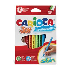 CAJA 12 ROTULADORES COLORES JOY CARIOCA 40614