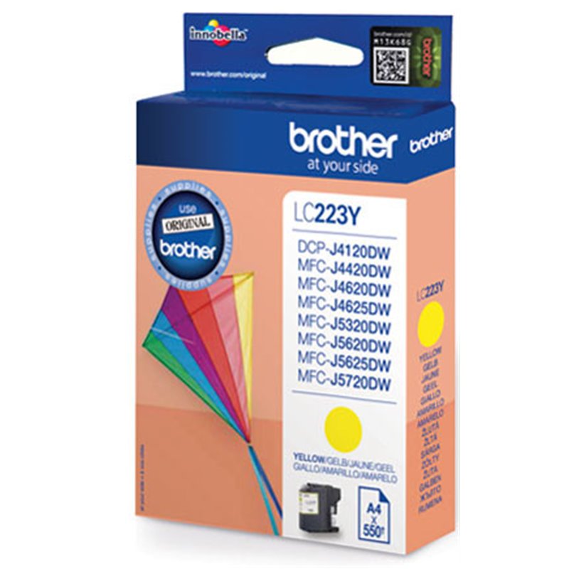 BROTHER TINTA LC223YBP MFCJ4420DW/MFCJ4620DW , LARGA DURACIÓ