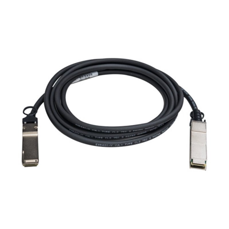 QNAP CAB-NIC40G30M-QSFP cable infiniBanc 3 m QSFP+ Negro