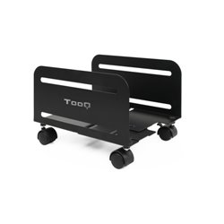 TooQ Soporte metálico para CPU de suelo con ruedas