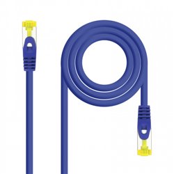 Nanocable Cable de red latiguillo RJ45 LSZH Cat.6A SFTP AWG26, Azul, 2.0 m