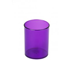 CUBILETE DE PLASTICO 78 MM. DIAMETRO X 100 MM. ALTO TRANSPARENTE VIOLETA FAIBO 205-58