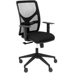 SILLA MODELO MOTILLA MALLA NEGRA BRAZO REGULABLE ASIENTO BALI NEGRO PIQUERAS Y CRESPO 21SBALI840B10