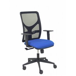 SILLA MODELO MOTILLA MALLA NEGRA BRAZO REGULABLE ASIENTO BALI AZUL PIQUERAS Y CRESPO 21SBALI229B10