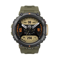 Amazfit T-Rex 2 3,53 cm (1.39") AMOLED 47 mm Digital 454 x 454 Pixeles Pantalla táctil Negro, Verde GPS (satélite)