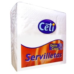 Servilletas blanca 2 capas 40x40 cm