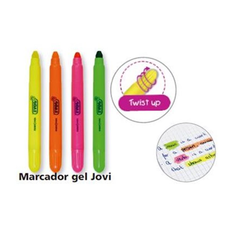 MARCADOR FLUORESCENTE GEL JOVI