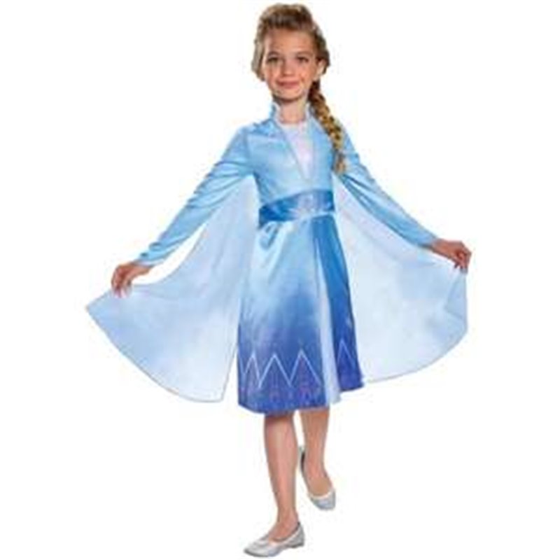 DISFRAZ DISNEY FROZEN 2 ELSA DE VIAJE CLASSIC TALLA 7-8 AÑOS