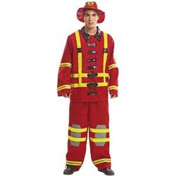 DISFRAZ BOMBERO SOMBRERO, CHAQUETA Y PANTALÓN TALLA XXXL