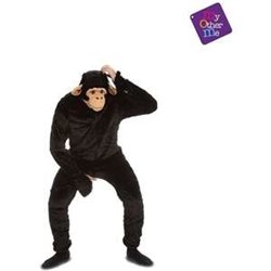 DISFRAZ CHIMPANCÉ S (MONO CON CAPUCHA)