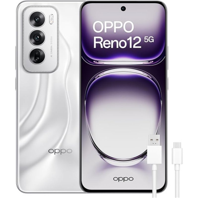 OPPO RENO 12 5G 256GB 12GB SILVER + CABLE USB