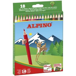 CAJA DE 18 LAPICES DE COLORES ALPINO