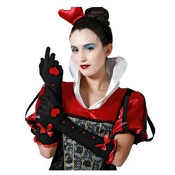 GUANTES CORAZONES ROJOS