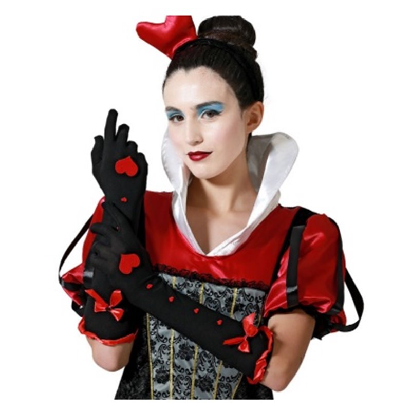 GUANTES CORAZONES ROJOS