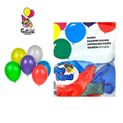 GLOBOS METALIZADOS X10