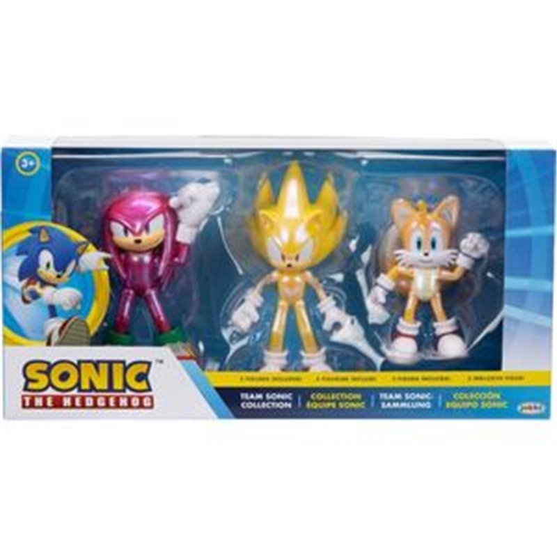 BLISTER 3 FIGURA ULTIMATE TEAM UP SONIC THE HEDGEHOG 10CM