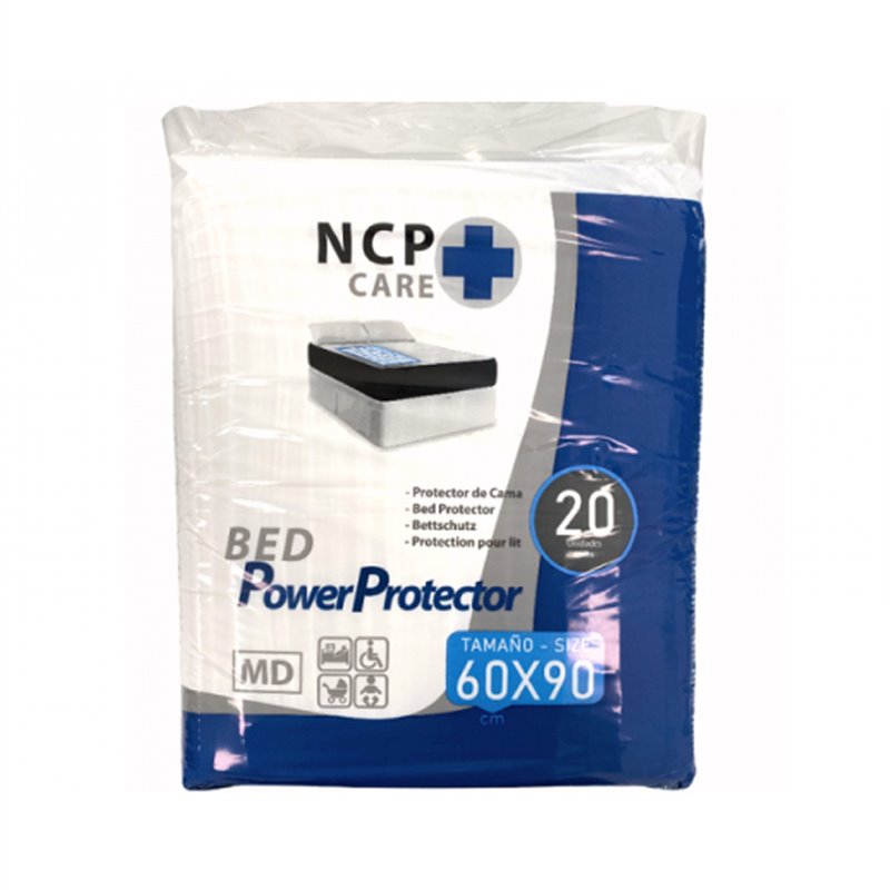 ncp care cubrecamas protector 60x90 cm 20 unidades