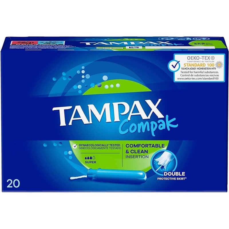 Compak tampones con aplicador super