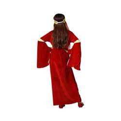 DISFRAZ REINA MEDIEVAL NI�A INFANTIL ROJO