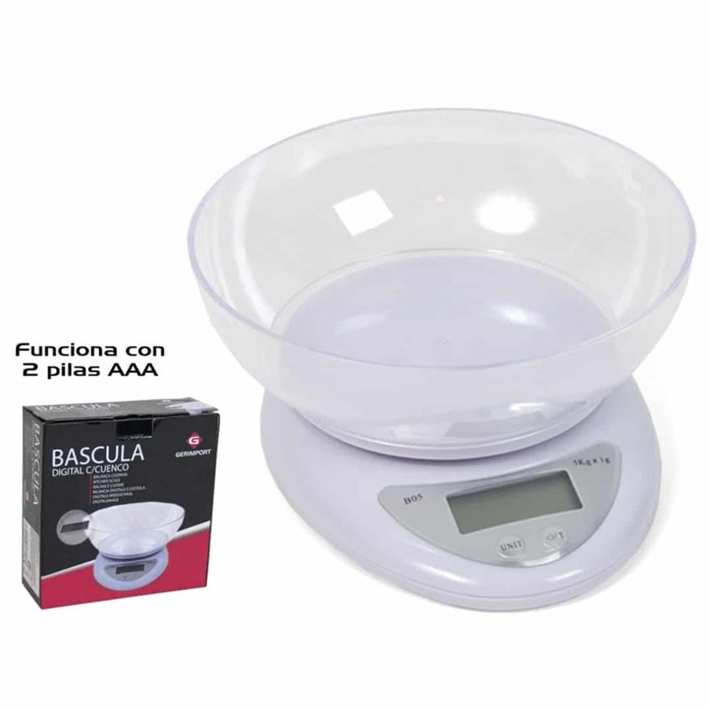 B�SCULA DIGITAL C/ CUENCO 5KG