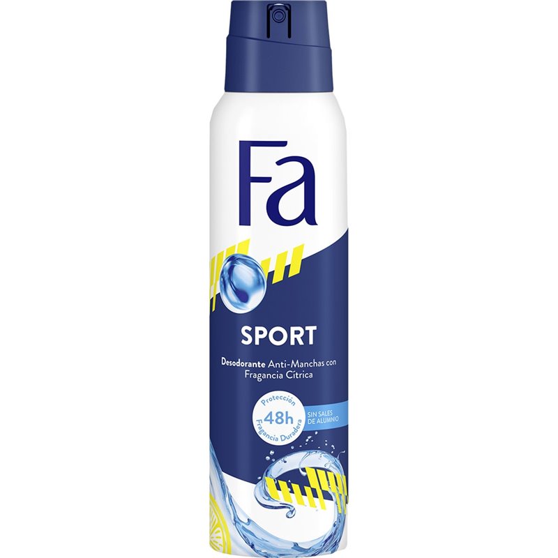 DESODORANTE SPRAY SPORT FA 150 ML.