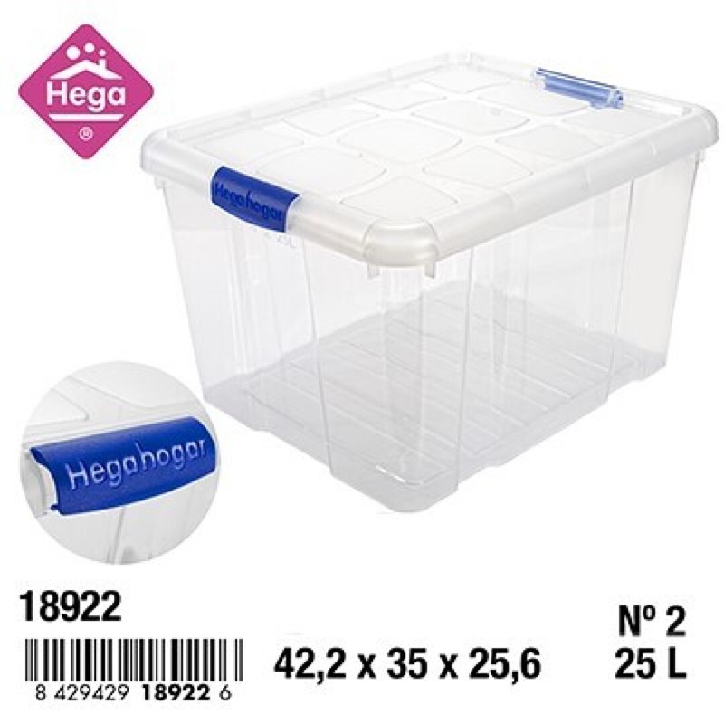 CAJA N�2 NEW BOX CON CIERRES 25 L.