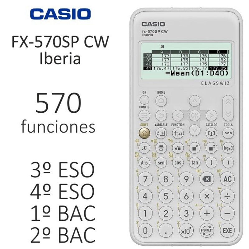 Calculadora cient�fica fx-570SP CW CASIO