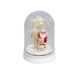 CUPULA SANTA CLAUS 4 LED CALIDOS 9,5X14C