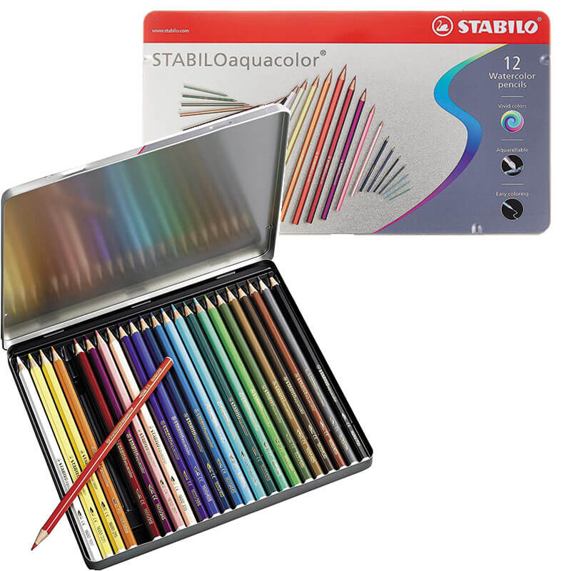 CAJA METALICA STABILO AQUACOLOR