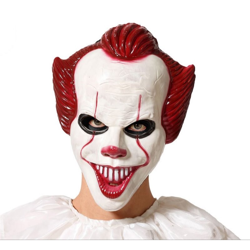 MASCARA PAYASO MACABRO HALLOWEEN 30X23 CM PVC