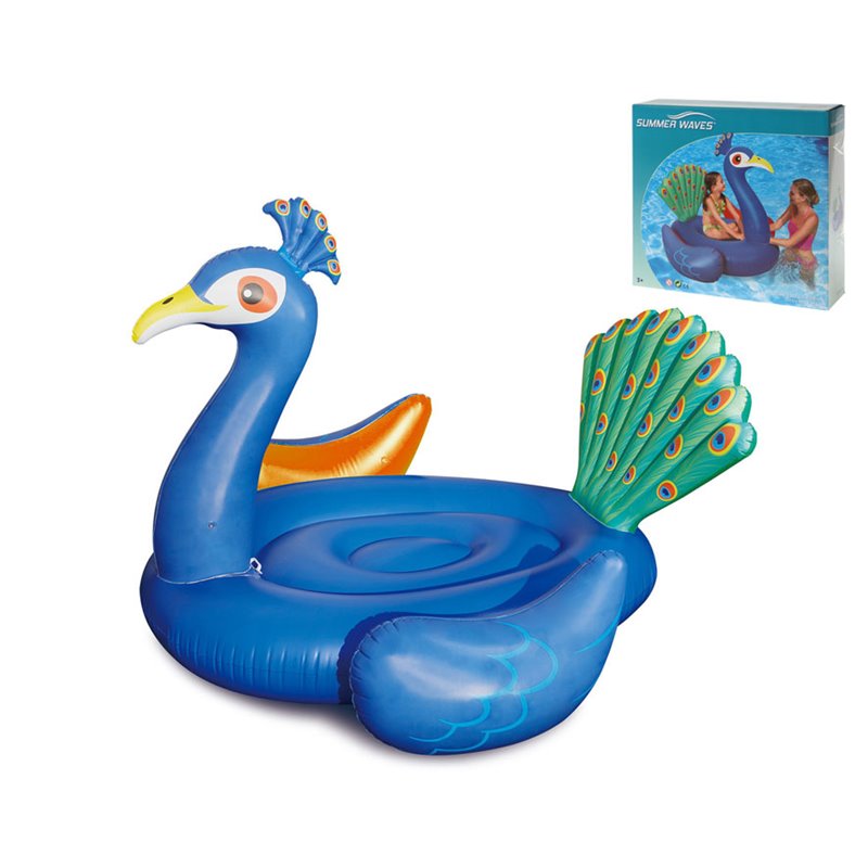 PAVO REAL 122X100CM HINCHABLE AZUL 1 ST